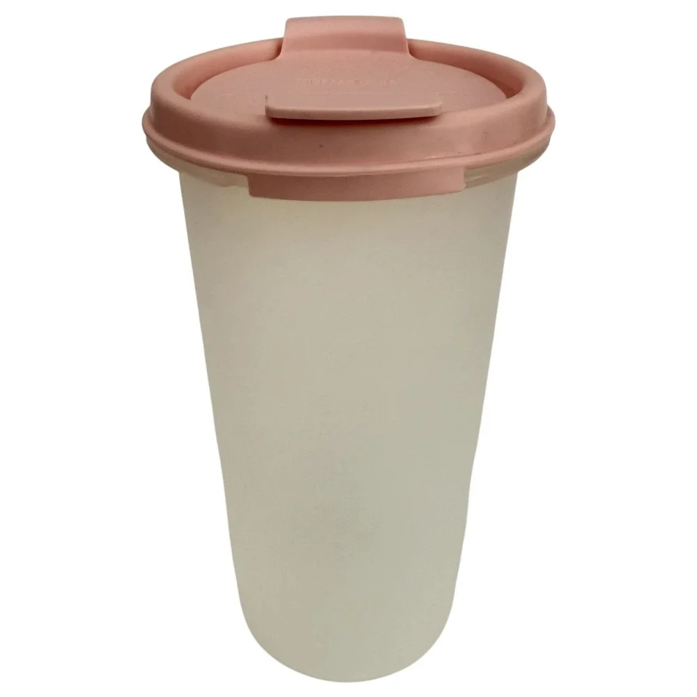 4 Vintage Tupperware Modular Mates Pink Sheer Storage Container #1606 #161 #1630